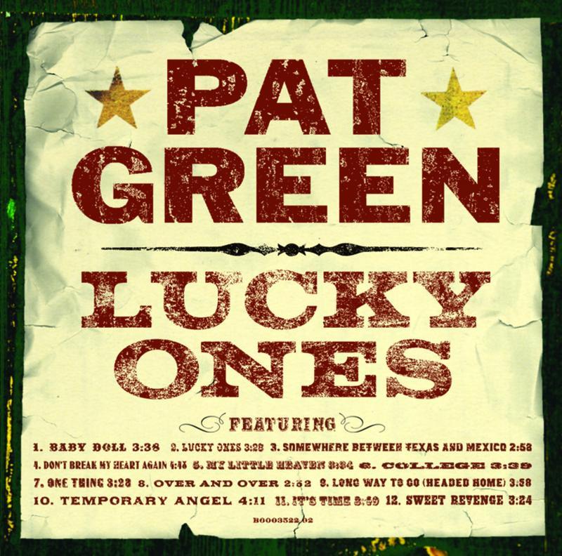 pat green《lucky ones album version》cd级无损44.1khz16bit